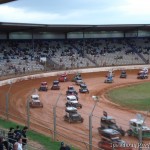 Mini Stocks race at Baypark Speedway