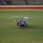 Santa arrives in helicopter for Christmas meeting at Baypark Speedway