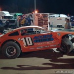 Crashed Saloon 10M Baypark Speedway